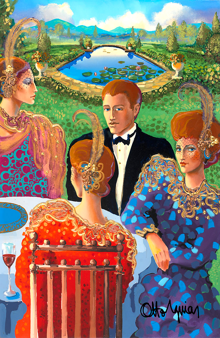 By The Lake original painting by Otto Aguiar