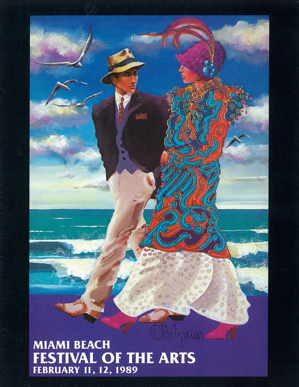 miami beach festival of the arts poster 1989