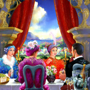 Dining Out (Gold Signature - Print)